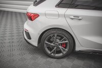 Maxton Design Heckansatz Flaps Diffusor V.2 schwarz Hochglanz - Audi S3 Sportback 8Y