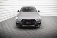 Maxton Design Front extension V.4 black gloss - Audi S4 / A4 S-Line B9