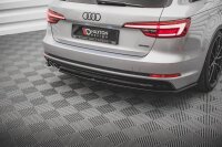 Maxton Design Heckansatz Flaps Diffusor V.2 schwarz Hochglanz - Audi A4 S-Line B9