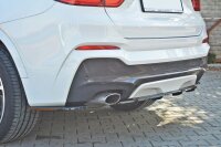 Maxton Design Middle diffuser rear extension black gloss - BMW X4 M Package DTM Look