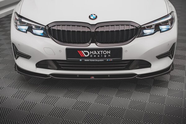 Maxton Design Front extension V.2 black gloss - BMW 3 Series G20 / G21