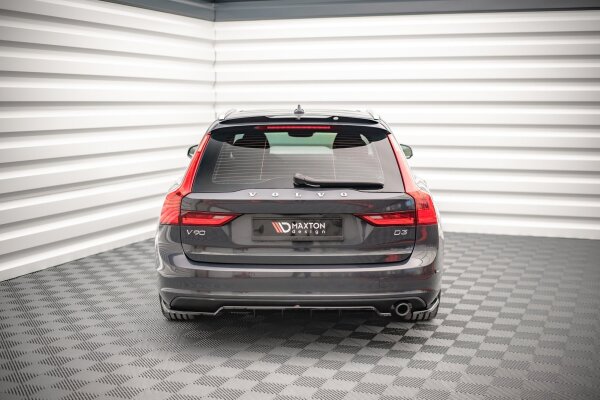 Maxton Design Spoiler Cap black gloss - Volvo V90 MK2