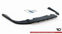 Maxton Design Middle diffuser rear extension DTM Look black gloss - Volvo V90 MK2