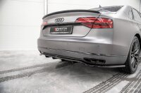 Maxton Design Mittlerer Diffusor Heckansatz DTM Look schwarz Hochglanz - Audi A8 D4 Facelift