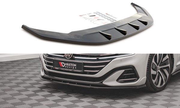 Maxton Design Front extension V.2 black gloss - VW Arteon R-Line Facelift