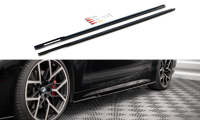 Maxton Design Side skirts extension extension V.1 black...