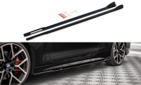 Maxton Design Side skirts extension extension V.2 black...