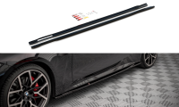 Maxton Design Side skirts extension extension V.3 black gloss - BMW 4 Series M-Package G22