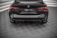 Maxton Design Heckansatz Flaps Diffusor schwarz Hochglanz - BMW M4 G82