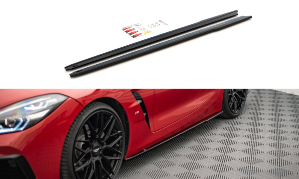 Maxton Design Side skirts extension extension black gloss - BMW Z4 M-Package G29