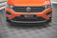 Maxton Design Front extension V.1 black gloss - VW T-Roc MK1