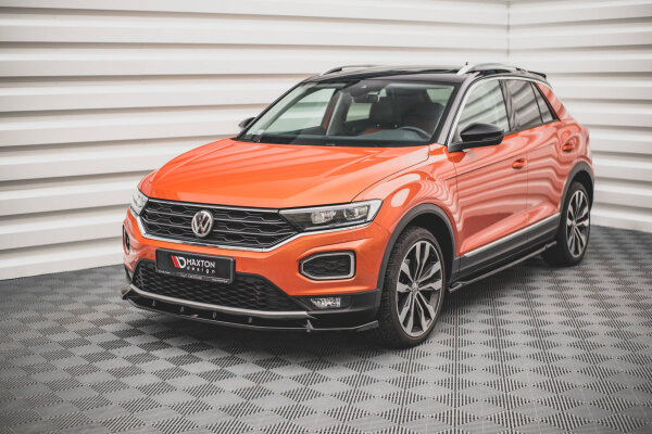 Maxton Design Frontansatz V.2 schwarz Hochglanz - VW T-Roc MK1