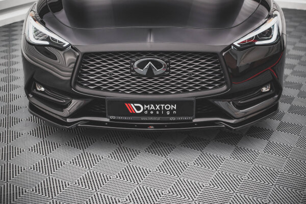 Maxton Design Frontansatz schwarz Hochglanz - Infiniti Q60 S MK2