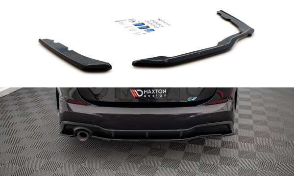 Maxton Design Rear extension Flaps diffuser black gloss - BMW 2 Gran Coupe M-Package F44