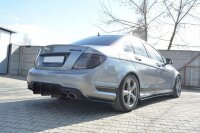 Maxton Design Diffuser rear extension for Rear bumper V.1 - Mercedes C W204 AMG-Line (Facelift)