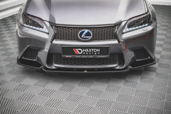 Maxton Design Front extension V.1 black gloss - Lexus GS F Sport MK4 (L10)