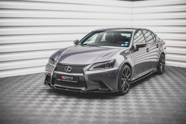 Maxton Design Front extension V.2 black gloss - Lexus GS F Sport MK4 (L10)