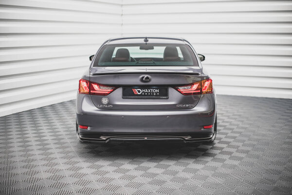 Maxton Design Middle diffuser rear extension DTM Look black gloss - Lexus GS F Sport Hybrid MK4 (L10)