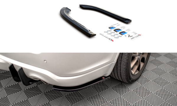 Maxton Design Rear extension Flaps diffuser black gloss - Dodge Durango RT MK3