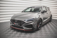 Maxton Design Front extension + Flaps V.1 - Hyundai i30 N Hatchback/Fastback MK3 Facelift