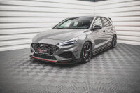 Maxton Design Front extension V.3 black gloss - Hyundai I30 N Hatchback/Fastback MK3 Facelift