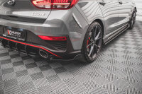 Maxton Design Heckansatz Flaps Diffusor V.3 schwarz Hochglanz - Hyundai I30 N Hatchback MK3 Facelift