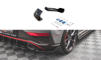 Maxton Design Rear extension Flaps diffuser V.3 black gloss - Hyundai I30 N Hatchback MK3 Facelift