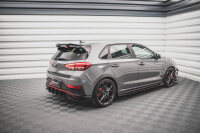 Maxton Design Rear extension Flaps diffuser V.3 black gloss - Hyundai I30 N Hatchback MK3 Facelift