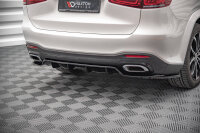 Maxton Design Middle diffuser rear extension DTM Look black gloss - Mercedes GLS AMG-Line X167