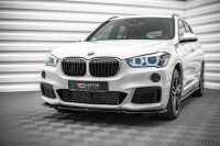 Maxton Design Front extension V.1 black gloss - BMW X1 M-Package F48