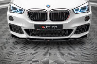 Maxton Design Front extension V.1 black gloss - BMW X1 M-Package F48