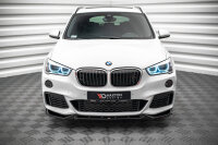 Maxton Design Front extension V.2 black gloss - BMW X1...