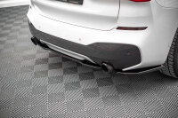 Maxton Design Middle diffuser rear extension black gloss - BMW X1 M-Package F48