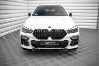 Maxton Design Front extension V.1 black gloss - BMW X6...