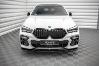 Maxton Design Front extension V.2 black gloss - BMW X6 M-Package G06