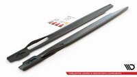 Maxton Design Side skirts extension extension black gloss - BMW X6 M-Package G06