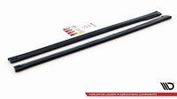 Maxton Design Side skirts extension extension black gloss - Kia Optima MK4