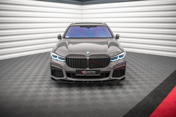 Maxton Design Front extension V.1 black gloss - BMW 7 G11 M-Package Facelift