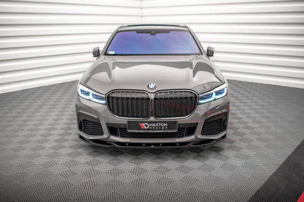 Maxton Design Front extension V.2 black gloss - BMW 7 G11 M-Package Facelift
