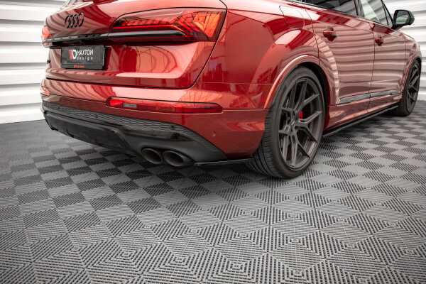 Maxton Design Rear extension Flaps diffuser black gloss - Audi SQ7 /Q7 S-Line MK2 (4M) Facelift