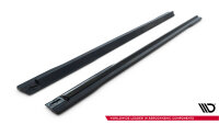 Maxton Design Side skirts extension extension black gloss - Audi SQ7 /Q7 S-Line MK2 (4M) Facelift