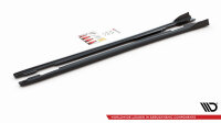 Maxton Design Side skirts extension extension V.1 black gloss - Mercedes A W176