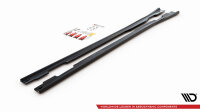 Maxton Design Side skirts extension extension V.2 black gloss - Mercedes A W176