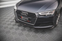 Maxton Design Front extension V.2 black gloss - Audi A4 B9