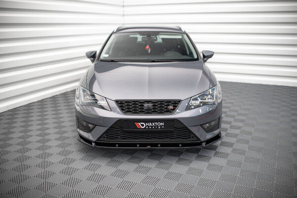 Maxton Design Frontansatz V.1 schwarz Hochglanz - Seat Leon FR / Cupra MK3