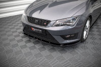 Maxton Design Front extension V.1 black gloss - Seat Leon FR / Cupra MK3