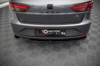 Maxton Design Heckansatz Flaps Diffusor V.1 schwarz Hochglanz - Seat Leon FR Sportstourer MK3