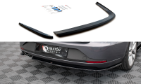 Maxton Design Rear extension Flaps diffuser V.1 black gloss - Seat Leon FR Sportstourer MK3