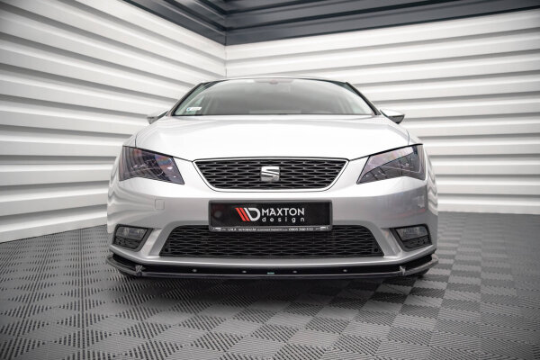 Maxton Design Frontansatz V.1 schwarz Hochglanz - Seat Leon MK3