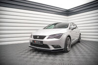 Maxton Design Front extension V.2 black gloss - Seat Leon...